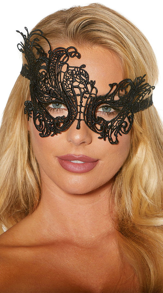 Mysterious Black Eye Mask