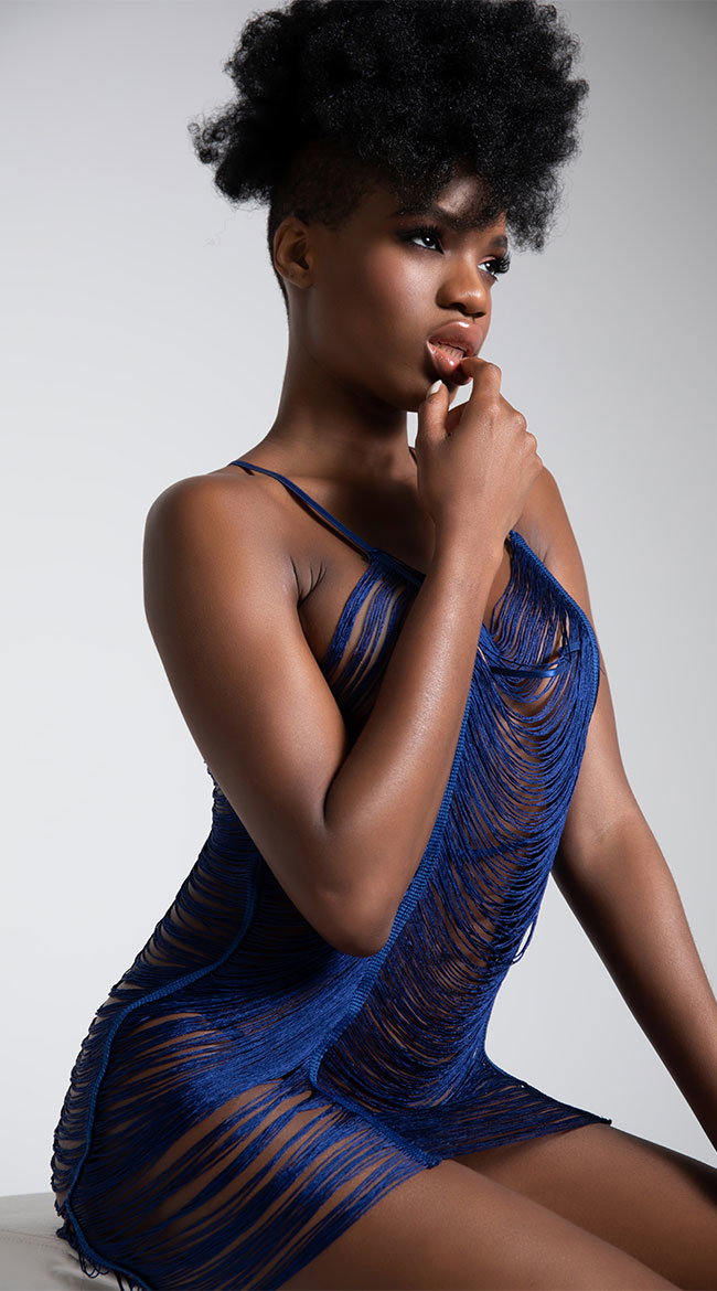 Fringed Beauty Chemise Set