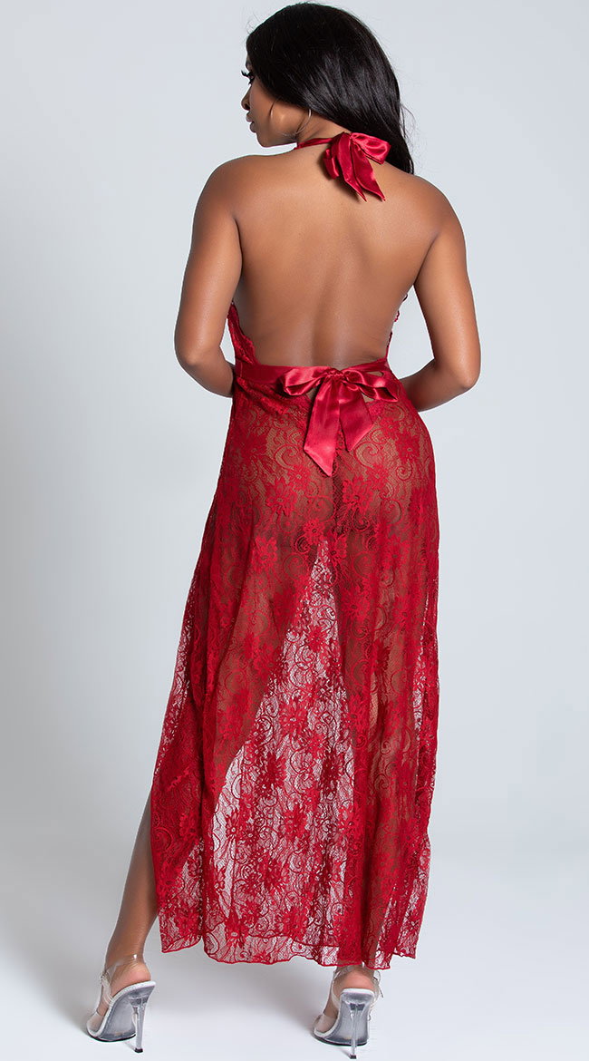 Lace Lingerie Gown Set