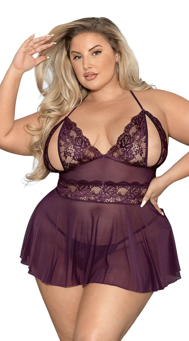 Plus Size Shorty Babydoll