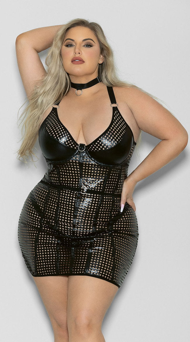 Plus Size Sultry Mistress Chemise Set