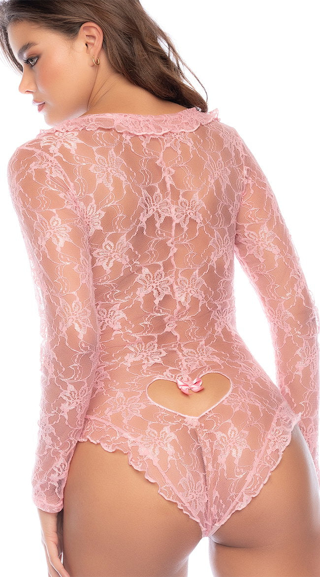 Floral Lace Sleep Romper