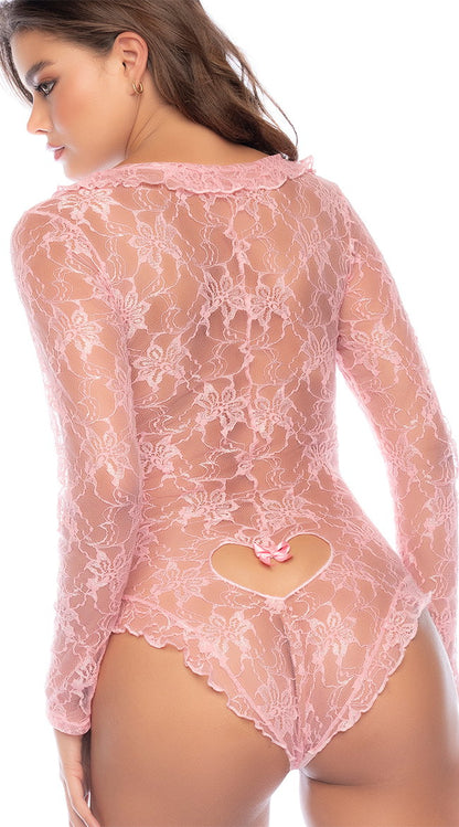 Floral Lace Sleep Romper