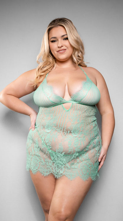 Plus Size Marina Chemise Set