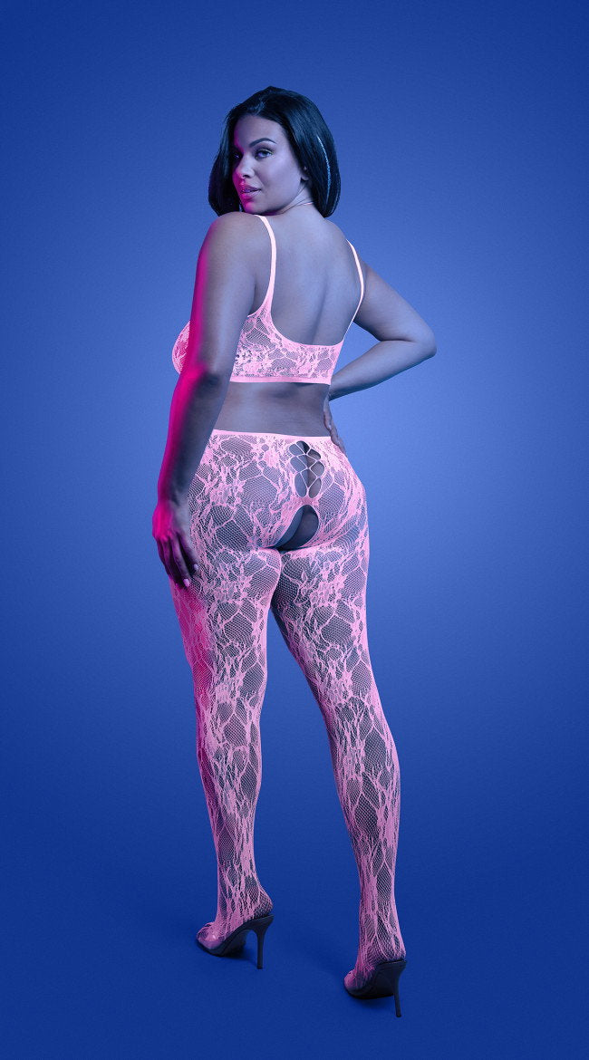 Plus Size Equilibrium Crotchless Bodystocking