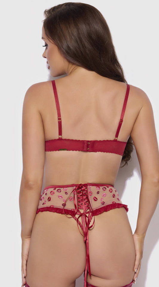 Angelina Bra Garter And Panty Set