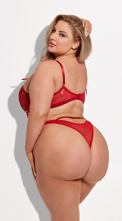 Plus Size Rosalie Strapped Bra Set