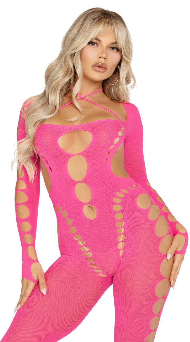 Seamless Cut-Out Bodystocking