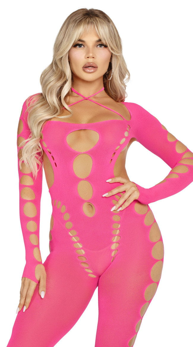 Seamless Cut-Out Bodystocking