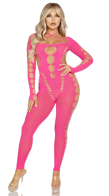 Seamless Cut-Out Bodystocking
