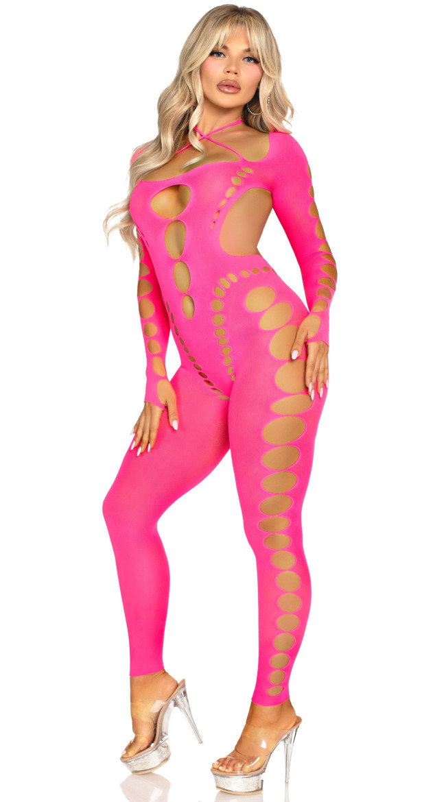 Seamless Cut-Out Bodystocking