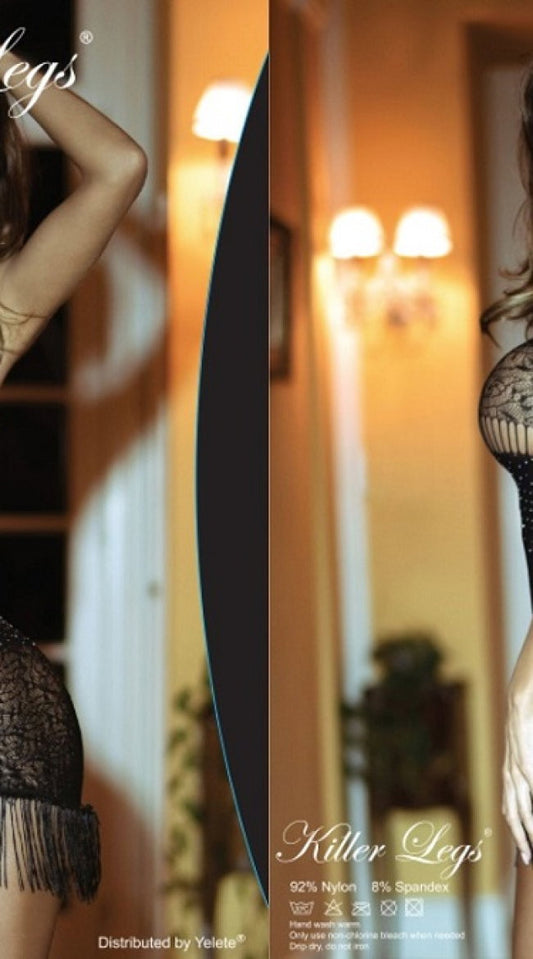 Rhinestone Fringed Lingerie