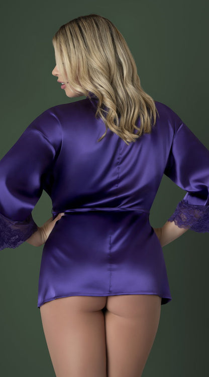 Plus Size Soft Petals Robe
