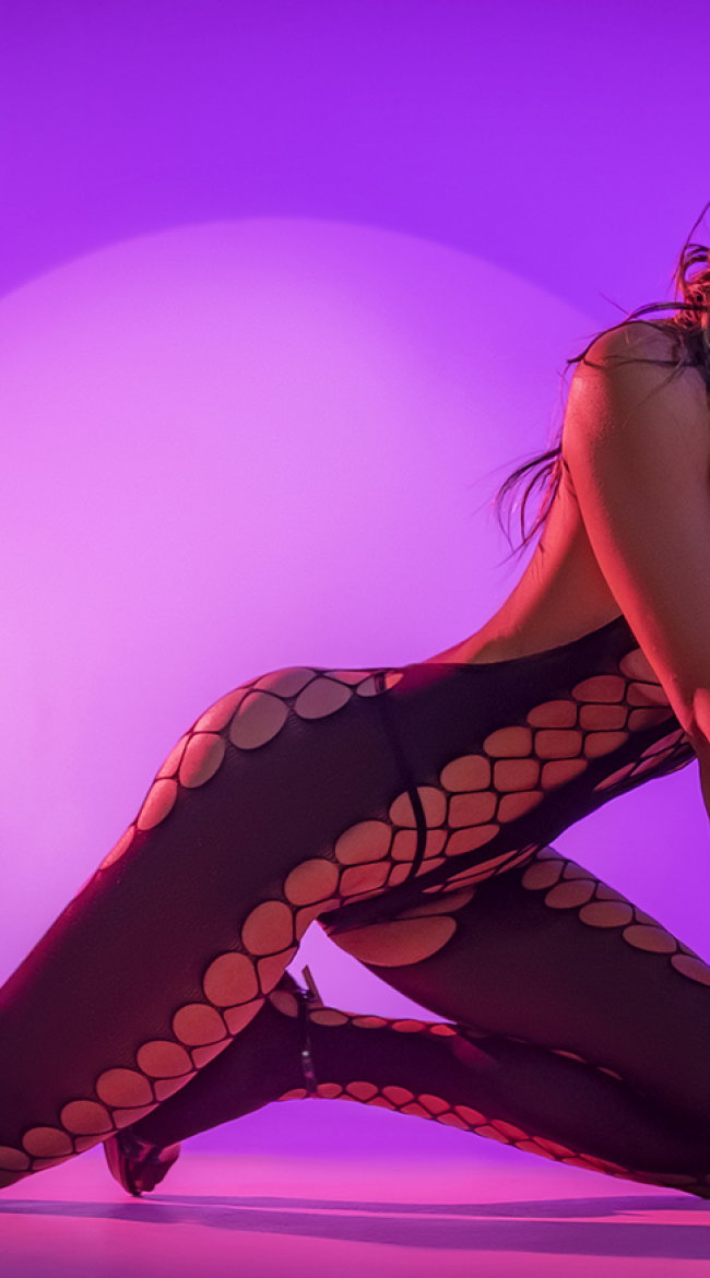 Cutout Fishnet Boystocking
