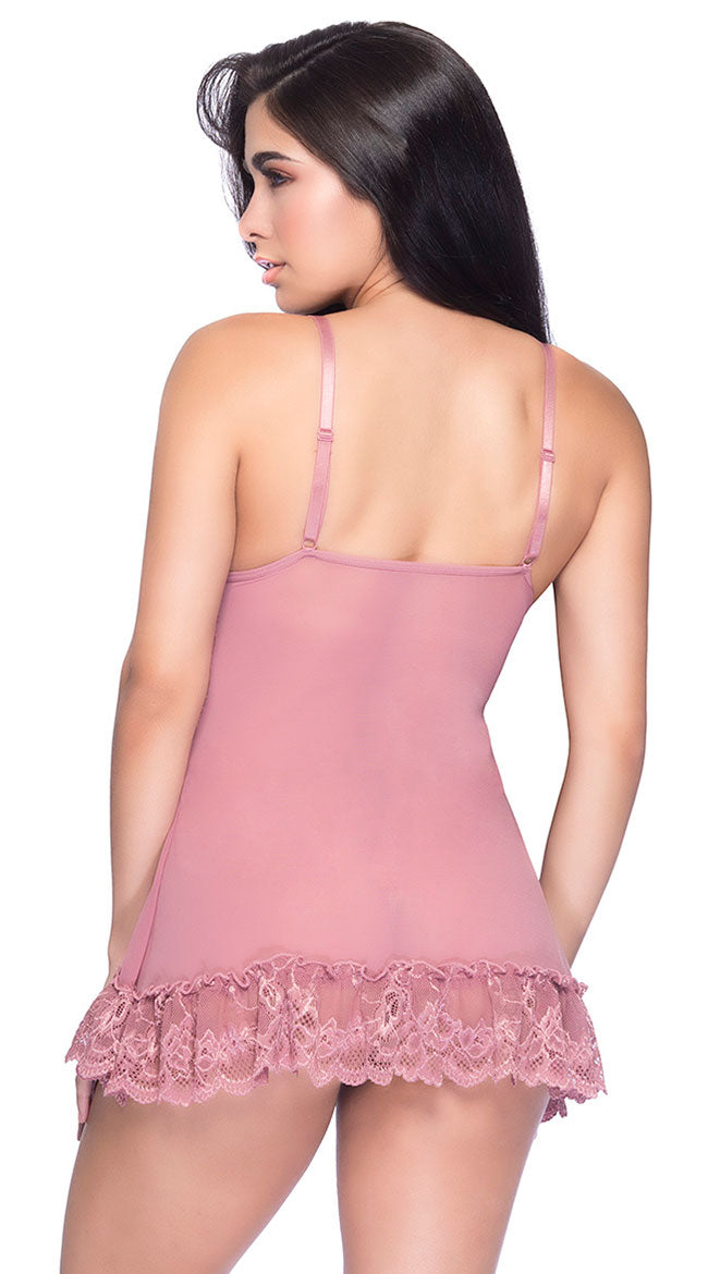Flirty Lace Babydoll Set