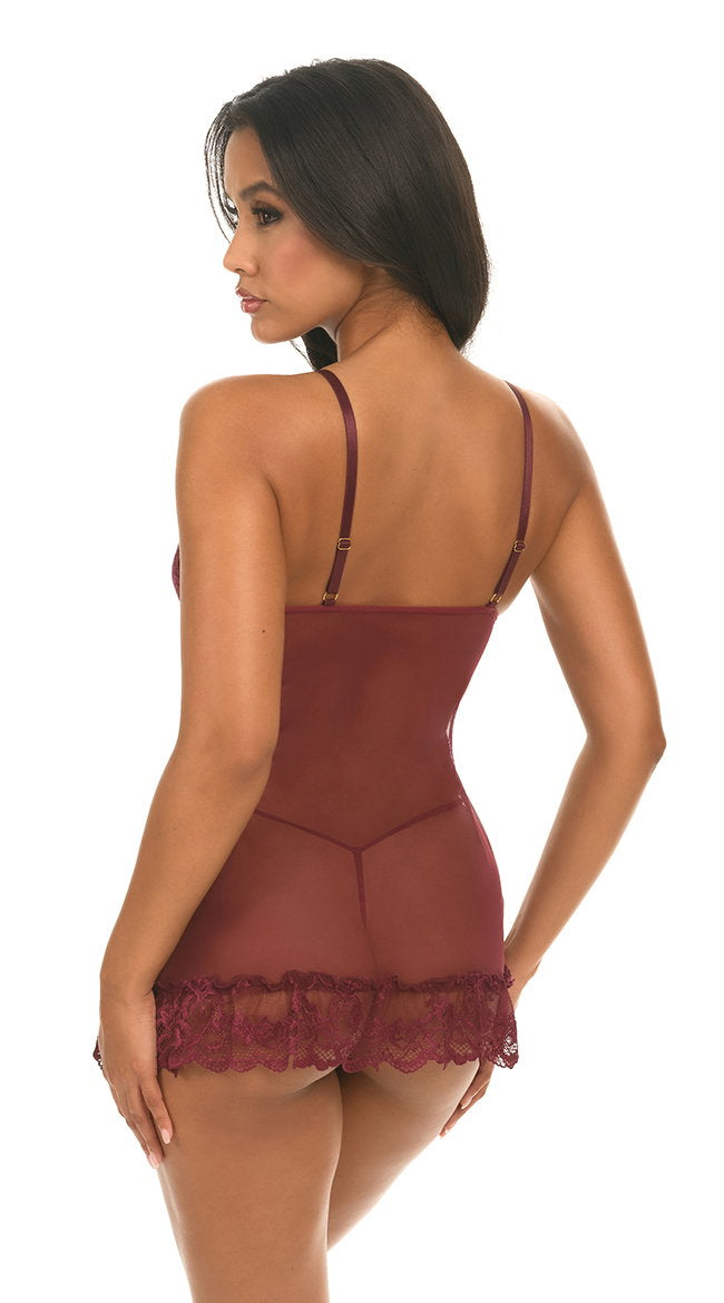 Flirty Lace Babydoll Set
