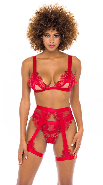 Janet Eyelash Lace Bra Set