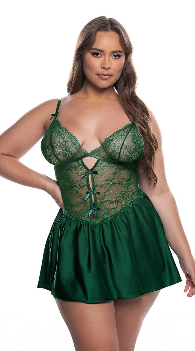 Plus Size Paradise Dream Lace Babydoll
