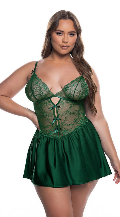 Plus Size Paradise Dream Lace Babydoll