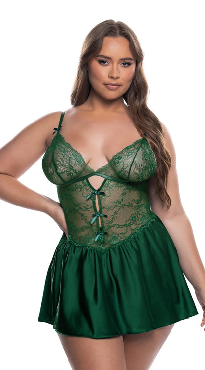 Plus Size Paradise Dream Lace Babydoll
