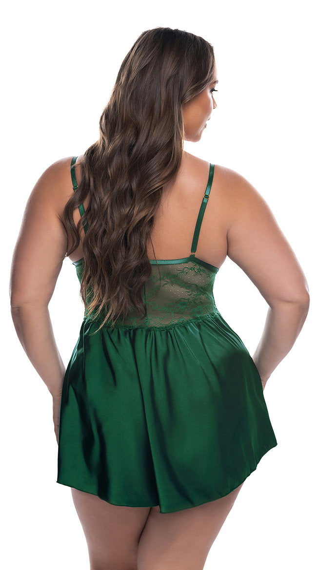 Plus Size Paradise Dream Lace Babydoll