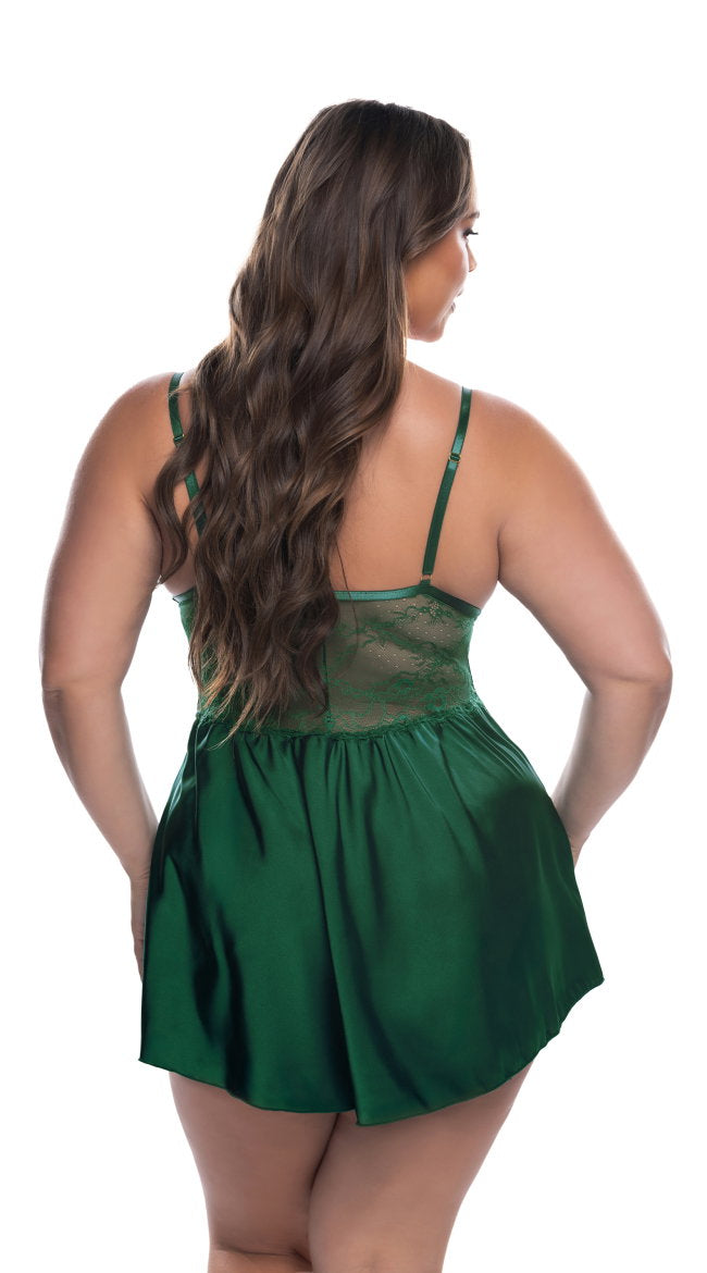Plus Size Paradise Dream Lace Babydoll