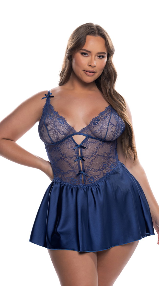 Plus Size Paradise Dream Lace Babydoll