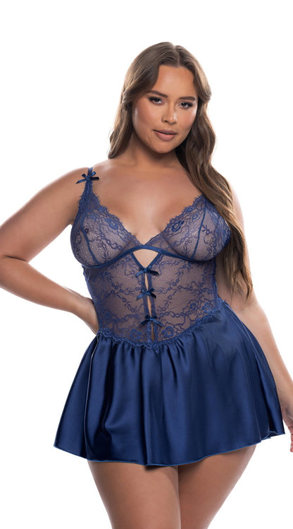 Plus Size Paradise Dream Lace Babydoll