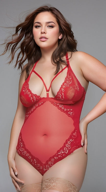 Yandy Plus Size Love Me Forever Teddy