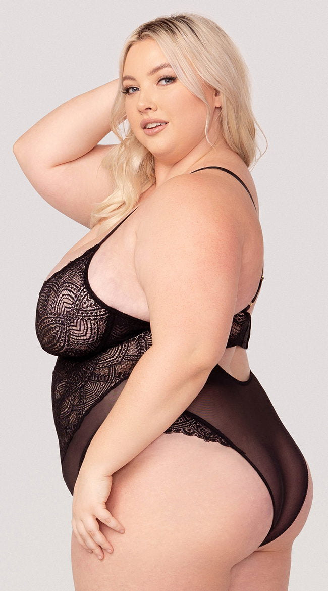 Yandy Plus Size Intricate Lover Teddy
