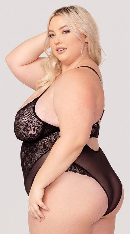 Yandy Plus Size Intricate Lover Teddy