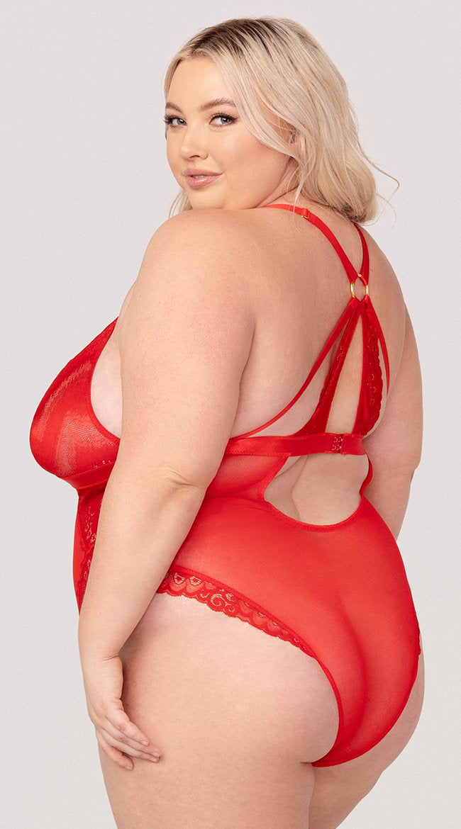 Yandy Plus Size Love Me Forever Teddy