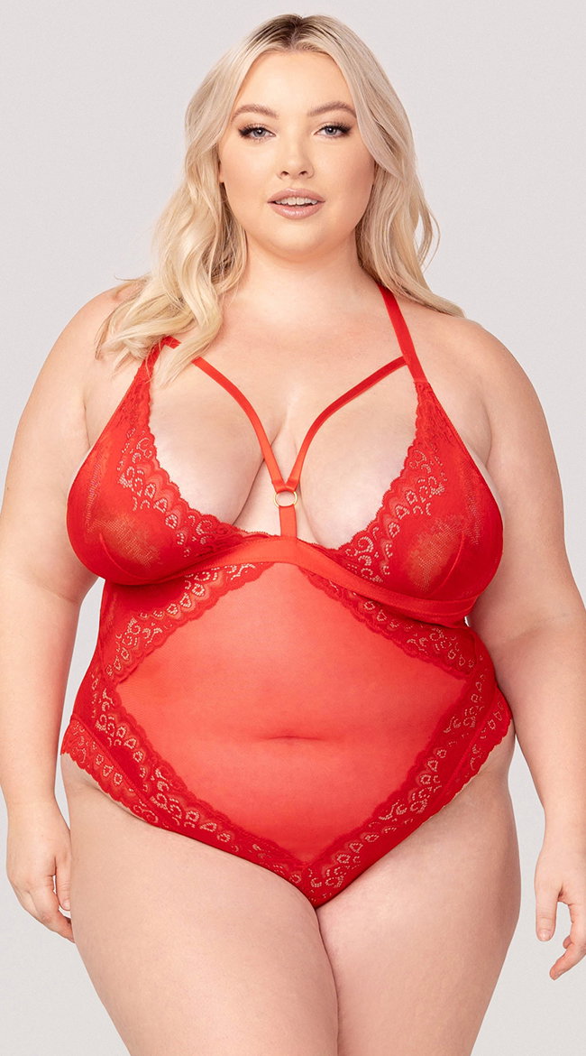 Yandy Plus Size Love Me Forever Teddy