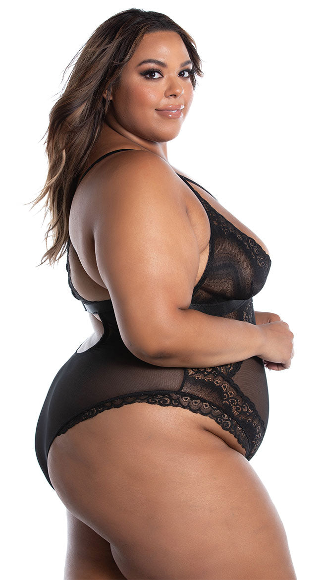 Yandy Plus Size Love Me Forever Teddy