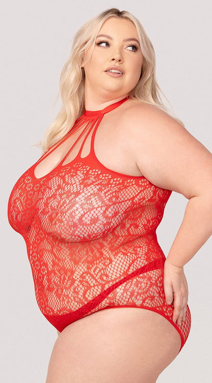 Yandy Plus Size Dark Fantasies Crotchless Teddy
