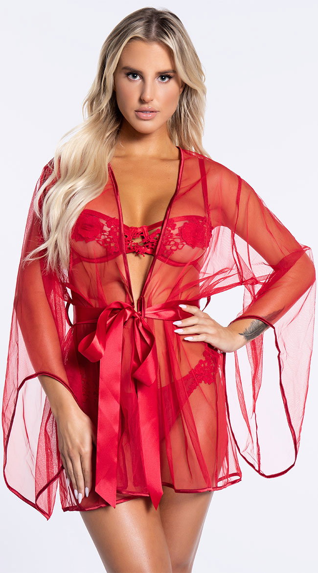 Yandy Appliques Abloom Robe