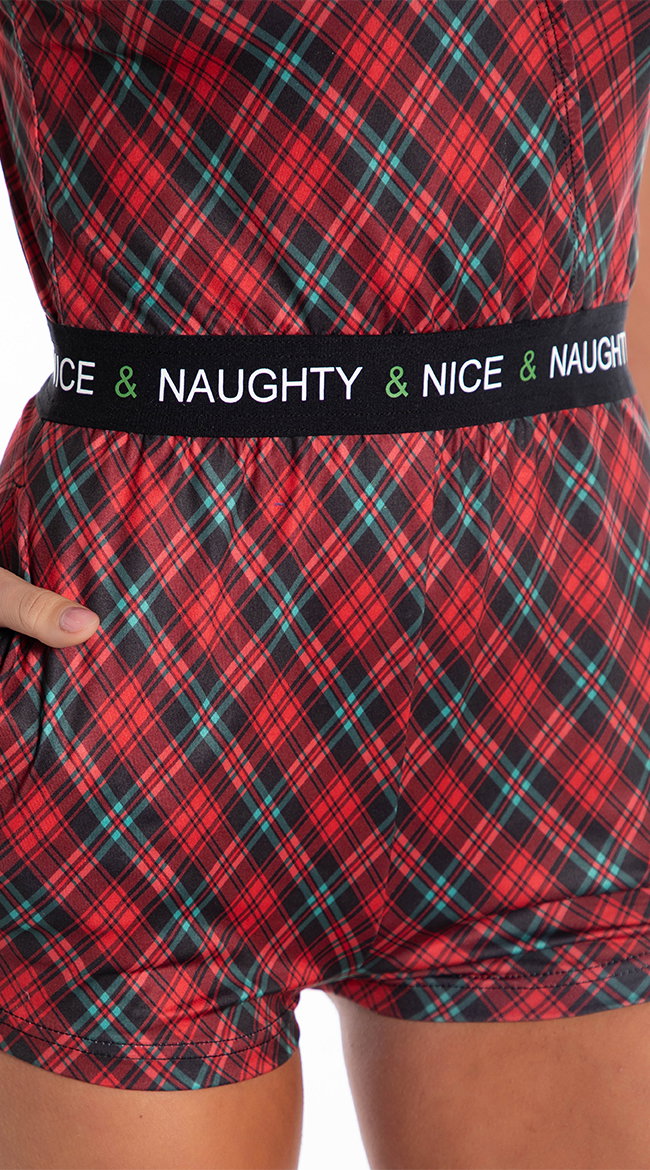 Naughty and Nice Romper